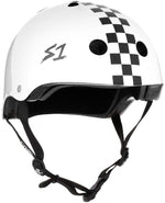 S1 Lifer Helmet White Gloss W/ Checkers
