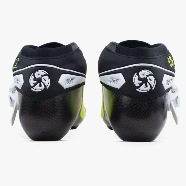 JETFluoroYellowBlack BackJet195mmInlineSkateBoots