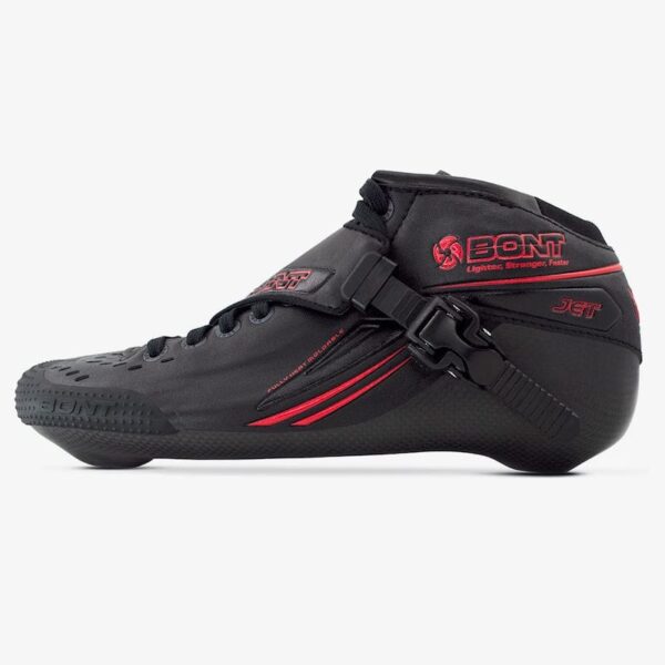 JetBlackRedJet195mmInlineSkateBoots