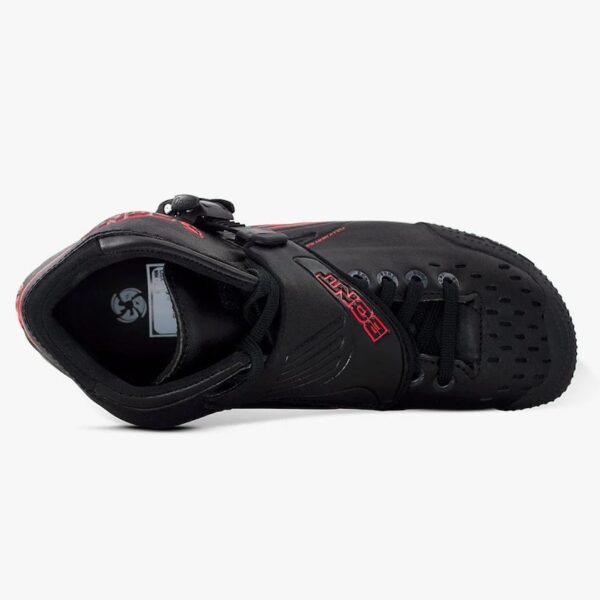 JetBlackRed AngleJet195mmInlineSkateBoots