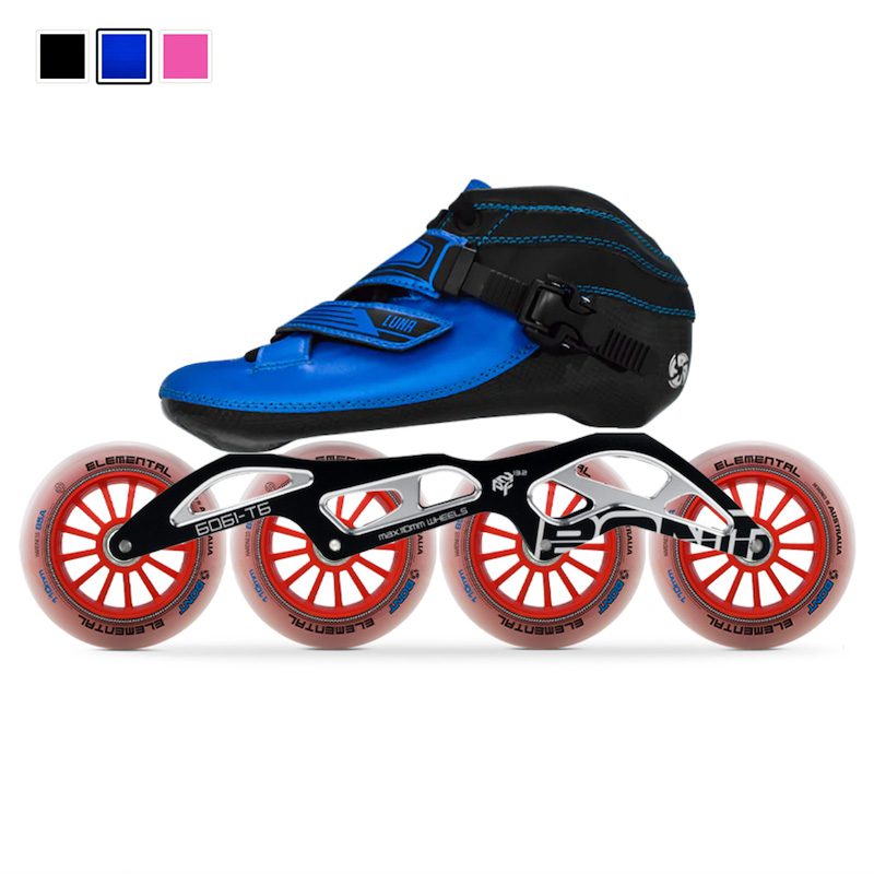 Bont Luna Inline Speed Skate Black 2PF 6061 Frame Bont Inline Skates