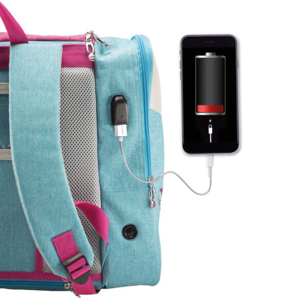 zaino rosa usb