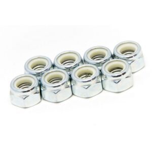 Roll-line 7 mm Axle Locknuts Silver