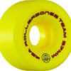 Rollerbones Team Logo 57mm Yellow Roller Skate Wheels