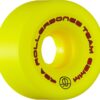 Rollerbones Team Logo 62mm Yellow Roller Skate Wheels